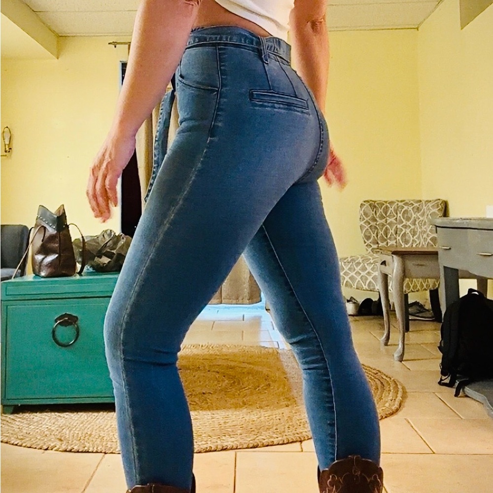 Guess Women's Blue Skinny Jeans